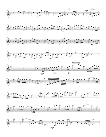 Amazing Grace Advanced Flute Solo Page 2