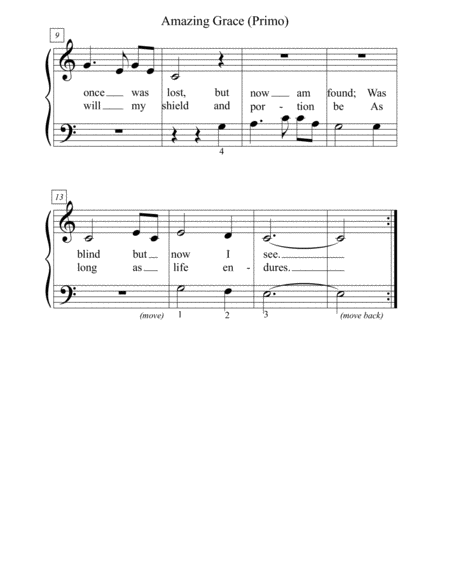 Amazing Grace Duet Page 2