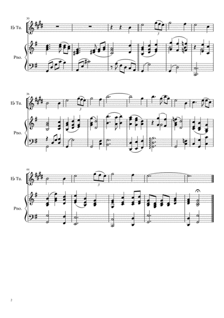 Amazing Grace Eb Tuba Treble Clef Solo Page 2