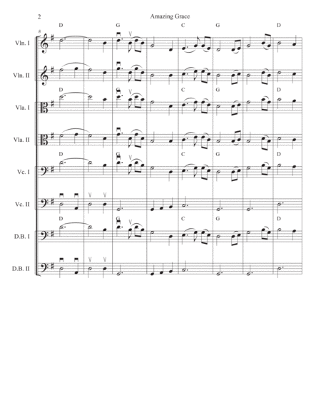 Amazing Grace For Strings Page 2