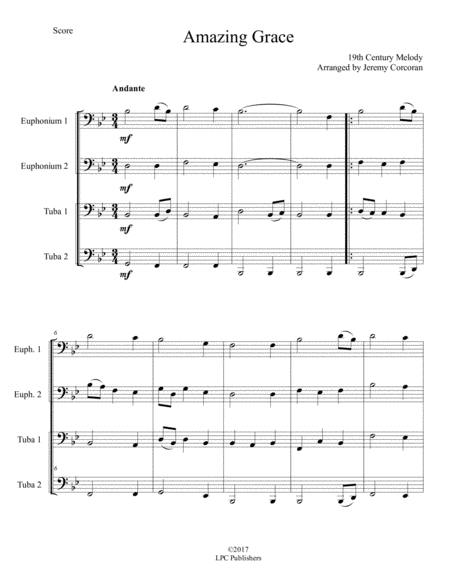 Amazing Grace For Tuba Quartet Page 2