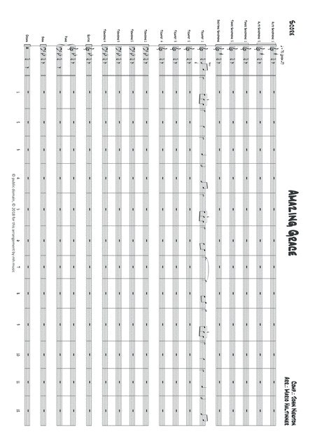 Amazing Grace Jazz Ensemble Score Parts Page 2