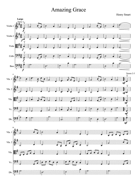 Amazing Grace String Orchestra Page 2