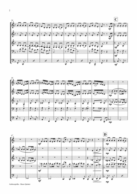 Amboss Polka German Polka Oktoberfest Brass Quintet Page 2