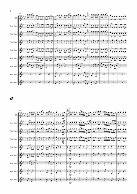 Amboss Polka German Polka Oktoberfest Saxophone Quintet Page 2