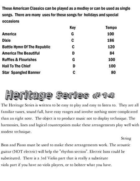 American Anthems String Orchestra Heritage Series 14 Page 2
