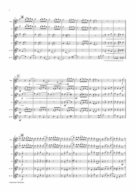 American Christmas Mash Up Rondo Of Best Christmas Songs Flute Choir Page 2