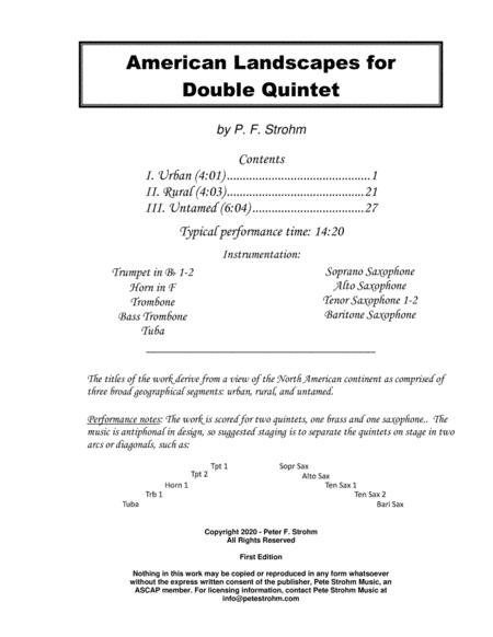 American Landscapes For Double Quintet Brass And Saxophone Page 2