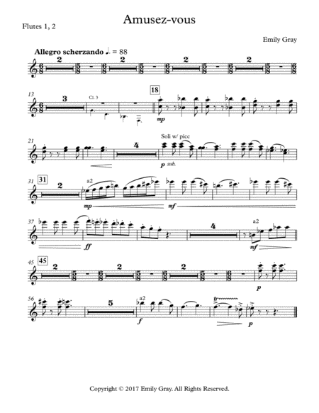 Amusez Vous Wind Orchestra Parts Page 2