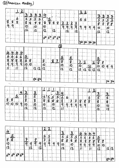 An American Medley For 1 1 2 Octave Handbells Numerical Notation Page 2