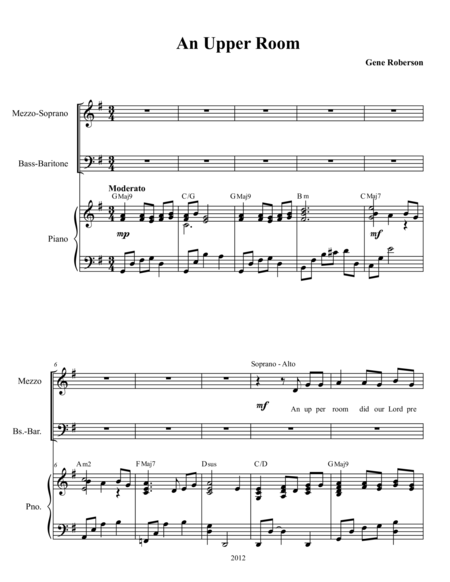 An Upper Room Maundy Thursday Choral Anthem Page 2