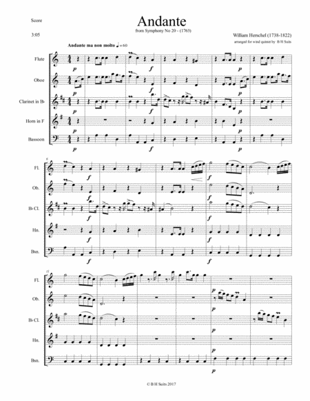 Andante From Wm Herschels Symphony 20 Page 2