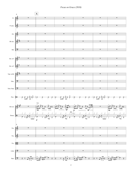 Ange Flgier Le Cor For Horn And Orchestra Percussion Part Page 2