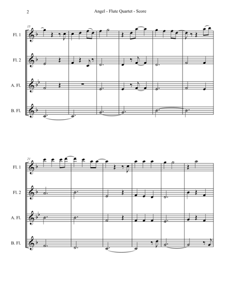 Angel For Flute Quartet Page 2