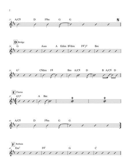 Angel Of Mine Lead Sheet Performed By Monica Page 2