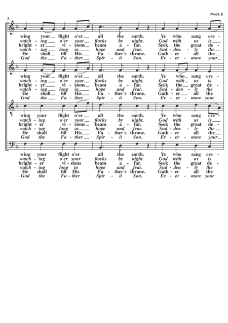 Angels From The Realms Of Glory A Cappella Page 2