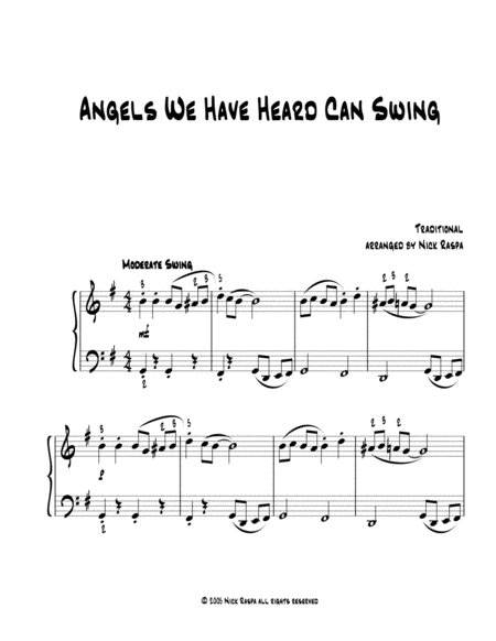 Angels We Have Heard Can Swing Elementary Piano Page 2