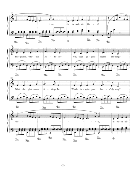 Angels We Have Heard On High Easy Piano Page 2