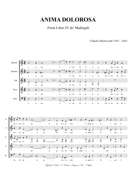 Anima Dolorosa C Monteverdi For Ssatb Choir Page 2