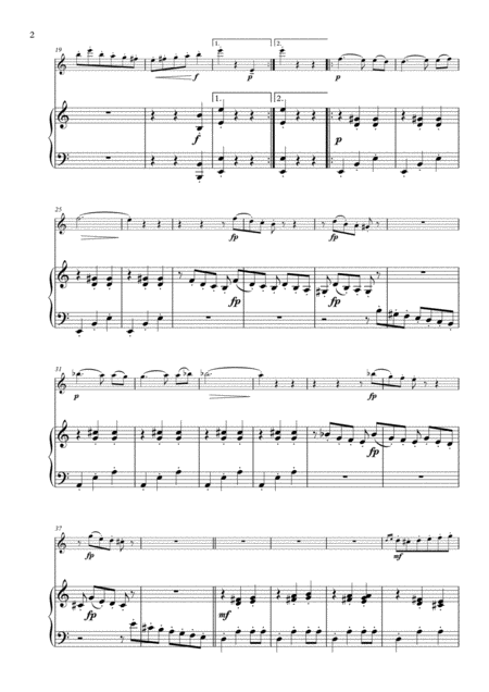 Anitras Dance From Peer Gynt Suite No 1 Arranged For Flute And Piano Page 2