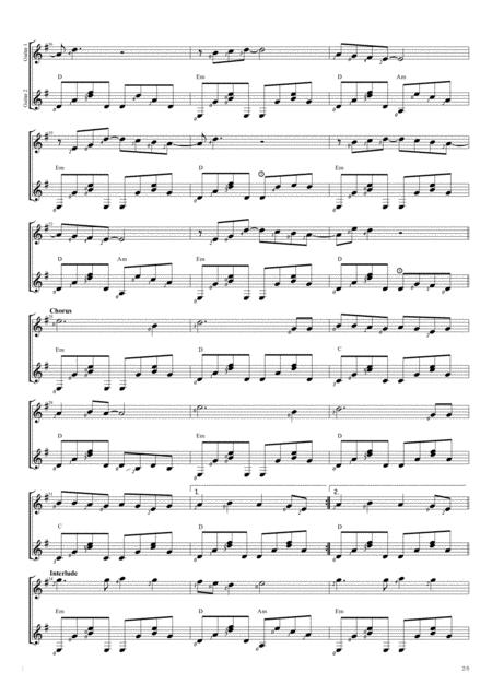 Another Day In Paradise Duet Guitar Score Page 2