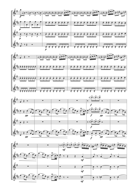 Anvil Chorus From The Opera Il Trovatore For Saxophone Quartet Satb Page 2