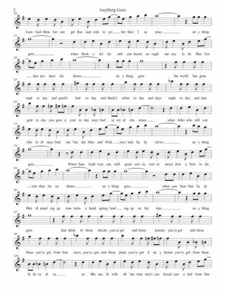 Anything Goes W Lyrics Tenor Sax Page 2