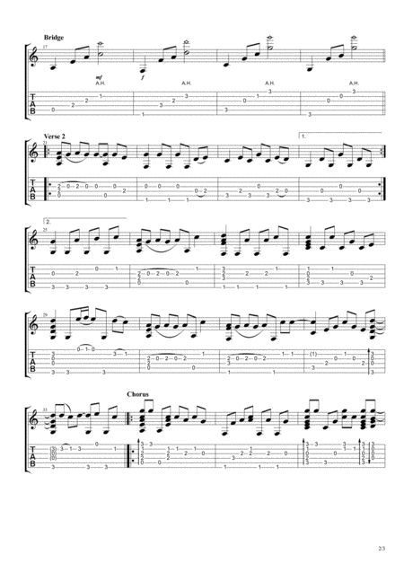 Apologize Fingerstyle Guitar Page 2