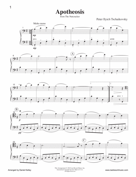 Apotheosis From The Nutcracker For Cello Duet Bassoon Duet Or Cello And Bassoon Duet Music For Two Page 2