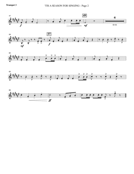 Appalachian Winter A Cantata For Christmas Bb Trumpet 3 Page 2