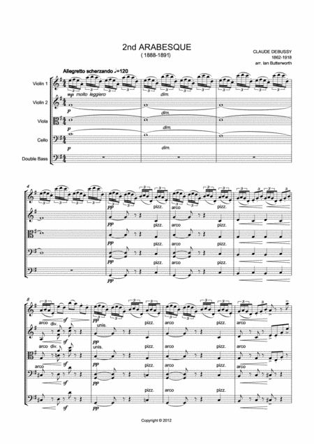 Arabesque No 2 For String Orchestra Page 2