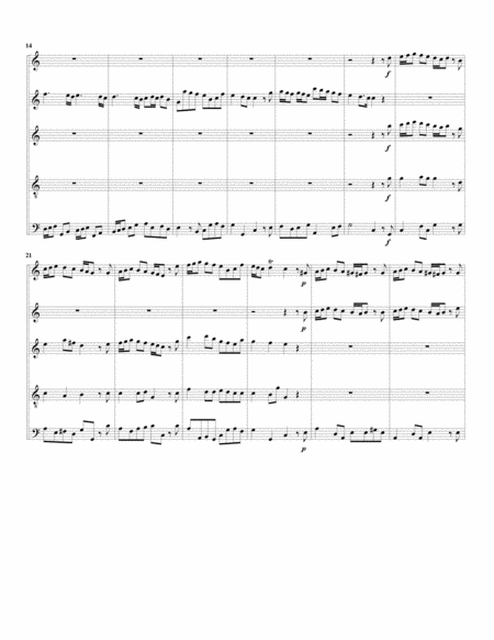 Aria All Alma Fedel Amore Placato From Alcina Arrangement For 5 Recorders Page 2