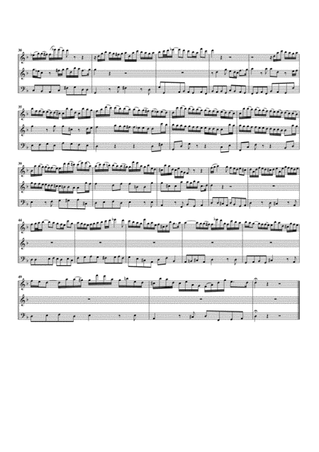 Aria Knnen Nicht Die Rothen Wangen From Cantata Bwv 205 Arrangement For 3 Recorders Page 2