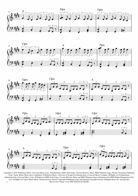 Ariana Grande 7 Rings Easy Piano Sheet Page 2