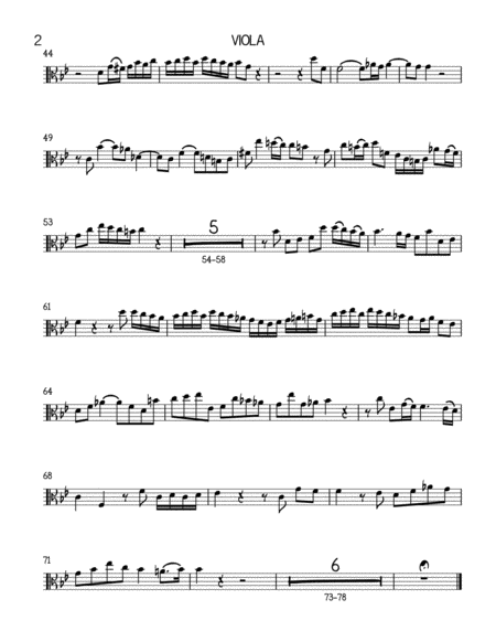 Arie From Cantata 156 String Quartet Page 2