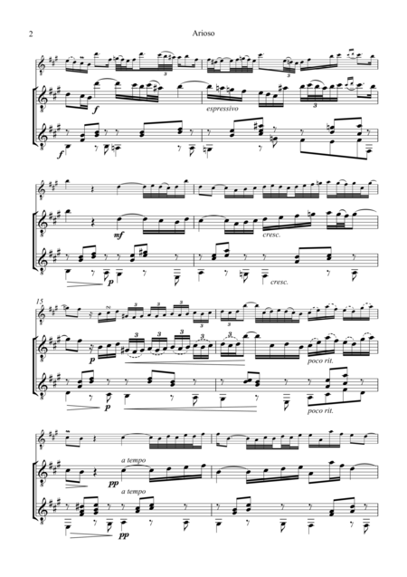 Arioso Ornamented For Guitar Duet Page 2