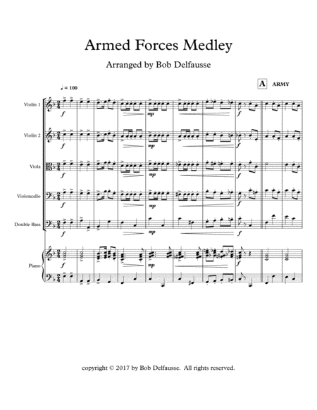 Armed Forces Medley For String Orchestra Page 2