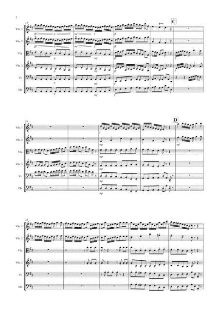Arrival Of The Queen Of Sheba For String Orchestra Page 2