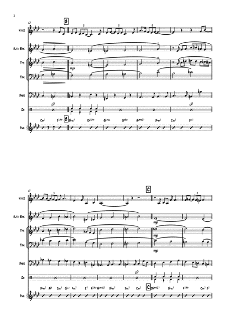 As Time Goes By Vocal 6 Piece Jazz Combo 3 Horns Page 2