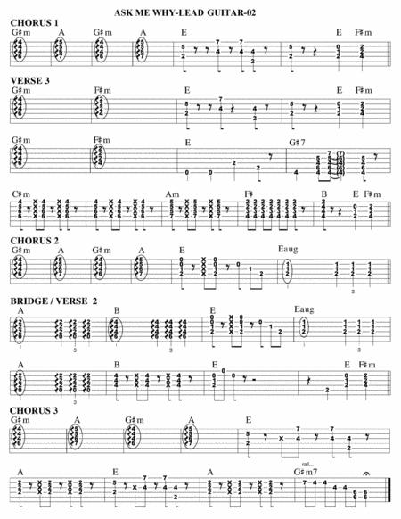 Ask Me Why Guitar Tab Page 2