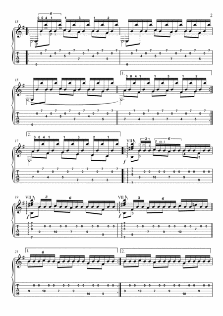 Asturias Leyenda By Albeniz Guitar Solo Page 2