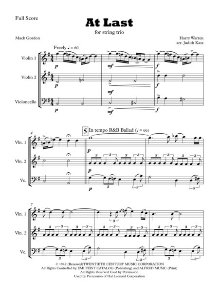 At Last For String Trio Page 2