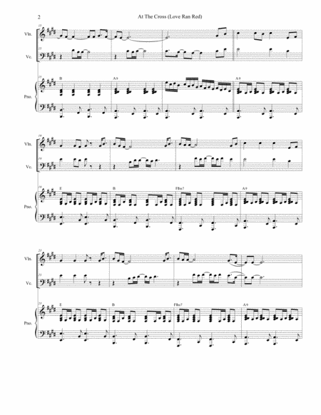 At The Cross Love Ran Red Duet For Violin And Cello Page 2