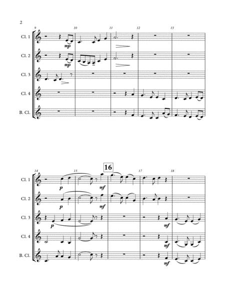 Auld Lang Syne Clarinet Choir Page 2