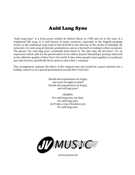 Auld Lang Syne For Woodwind Quintet Page 2