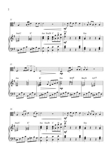 Aunque Me Cueste La Vida Viola Solo And Piano Accompaniment With Chords Page 2