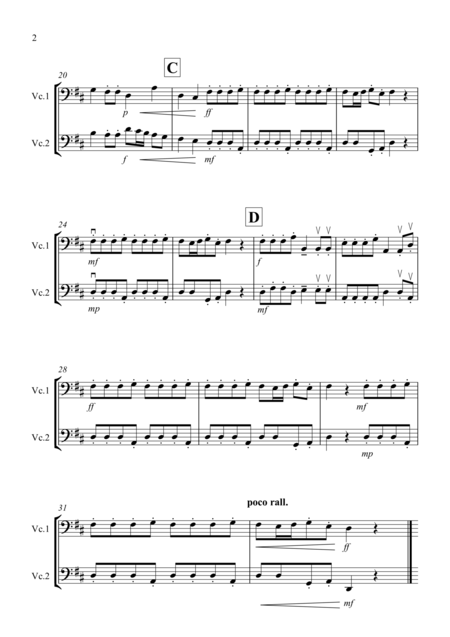 Autumn Four Seasons For Cello Duet Page 2