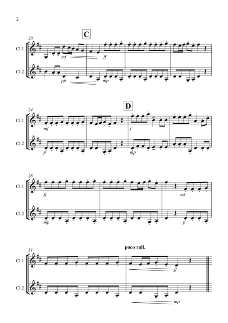 Autumn Four Seasons For Clarinet Duet Page 2