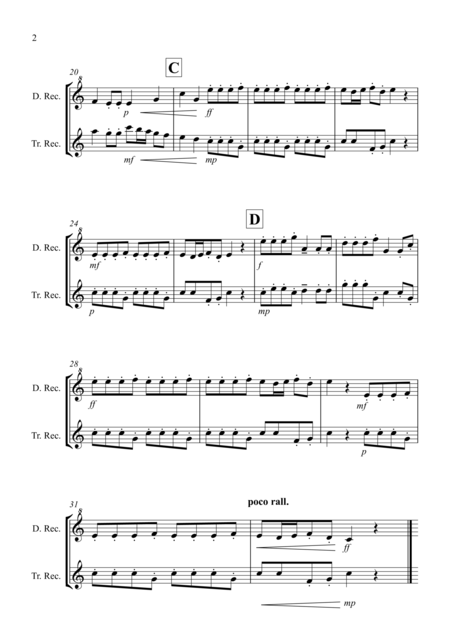 Autumn Four Seasons For Recorder Duet Page 2