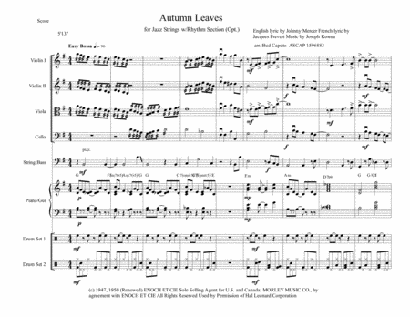 Autumn Leaves For Jazz Strings Page 2